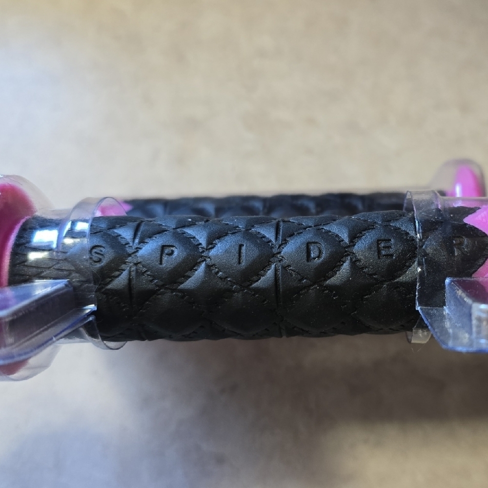 Black and Pink Handlebar Grips - Picture 3 of 4